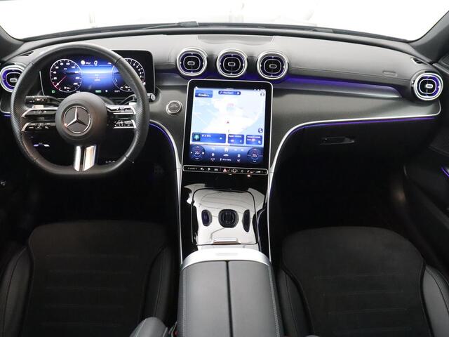 Mercedes-Benz C-KLASSE 300e AMG-Line | SOH 97.7 | Leder/alcantara | Adaptive cruise | Memory | 360 camera | Sfeerverlichting | Burnmester | Stoelverwarming | Full LED |