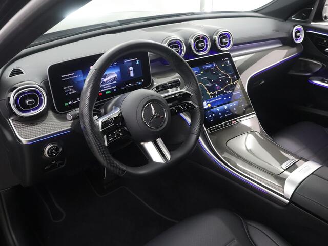 Mercedes-Benz C-KLASSE Estate 300e Business Solution AMG | Panoramaschuifdak | Rijassistentiepakket Plus | Trekhaak | Burmester | DIGITAL LIGHT | Night