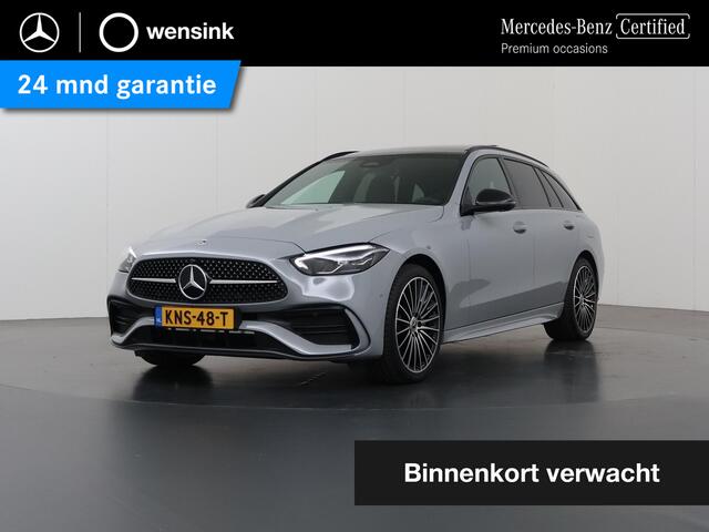 Mercedes-Benz C-KLASSE Estate 300 e 140 Years Edition | Trekhaak | AMG | Panoramadak | Memory | Sfeerverlichting | 360 graden camera |