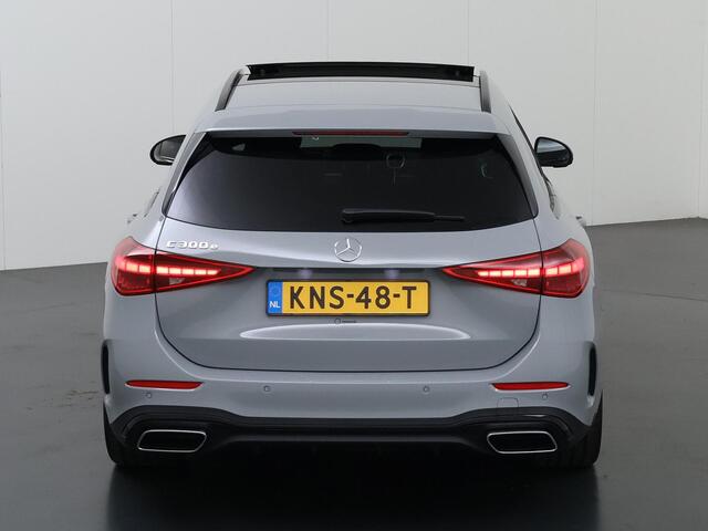 Mercedes-Benz C-KLASSE Estate 300 e 140 Years Edition | Trekhaak | AMG | Panoramadak | Memory | Sfeerverlichting | 360 graden camera |