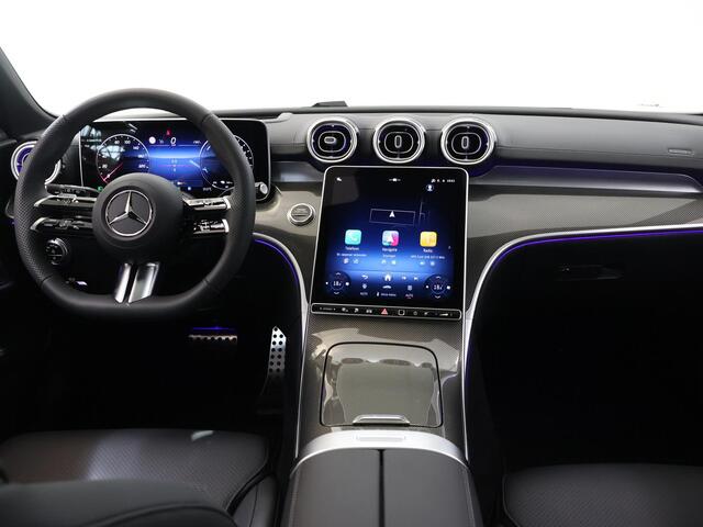 Mercedes-Benz C-KLASSE Estate 300 e 140 Years Edition | Trekhaak | AMG | Panoramadak | Memory | Sfeerverlichting | 360 graden camera |