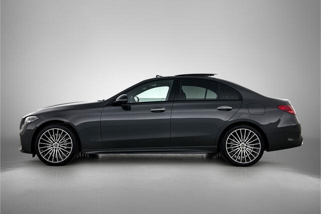 Mercedes-Benz C-KLASSE 300 e 140 Years Edition | Premium Plus | Winterpakket | Nightpakket | Panoramaschuifdak | 360° camera | Burmester® 3D surround sound | GUARD 360° Plus | Middenconsole metaalstructuur | DISTRONIC | 19" multispaaks lichtmetalen AMG-velgen |