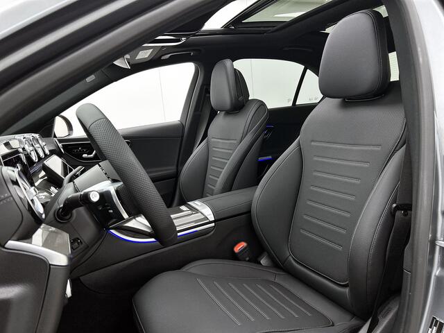Mercedes-Benz C-KLASSE 300 e 140 Years Edition | Nightpakket | Parkeerpakket met 360°-camera | Panoramaschuifdak | DISTRONIC | Middenconsole metaalstructuur | GUARD 360° Plus | 19" multispaaks lichtmetalen AMG-velgen |