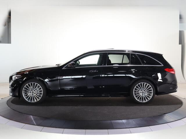 Mercedes-Benz C-KLASSE Estate 300e Business Solution AMG | Panoramaschuifdak | Dodehoekassistent | Memorypakket | 360° camera | Stoelverwarming |