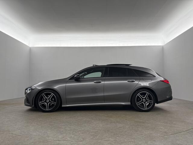 Mercedes-Benz CLA-KLASSE 180 AMG Pano LED Sfeerverl. Camera Memory Carplay Virtual Clima Cruise Navi PDC 18''LMV