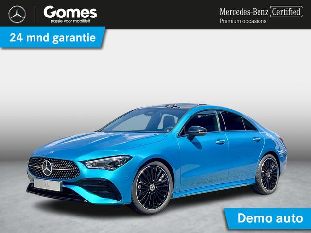 Mercedes-Benz CLA-KLASSE 180 Star Edition AMG Line | Night Pakket | Winter Pakket | 19 inch Multispaaks AMG Velgen | Panoramadak | MULTIBEAM LED Koplampen | Dodehoekassistent | Apple CarPlay