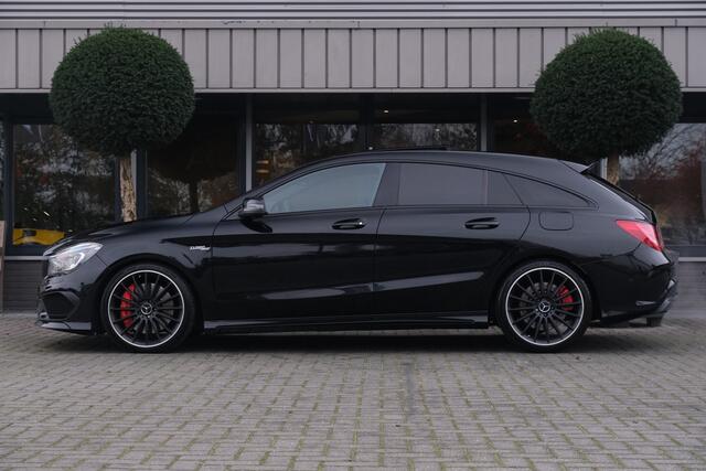 Mercedes-Benz CLA-KLASSE Shooting Brake AMG 45 4MATIC Panodak Schaalstoelen Harman Kardon Carbon