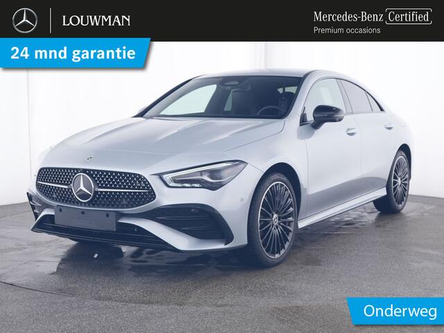 Mercedes-Benz CLA-KLASSE 250 e AMG Plug-In Hybride Edition AMG Line | Night Pakket | 19 Inch AMG Velgen | 360° camera | Distronic | Stuur en Stoelverwarming. Inclusief 24 maanden Mercedes-Benz Certified garantie voor Europa.