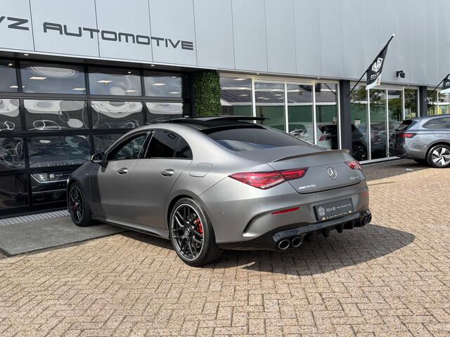 Mercedes-Benz CLA-KLASSE AMG 45 4MATIC+ Premium Plus | Pano | Schaalstoelen | Burmester | Mountain Grey Magno