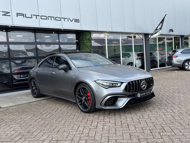 Mercedes-Benz CLA-KLASSE AMG 45 4MATIC+ Premium Plus | Pano | Schaalstoelen | Burmester | Mountain Grey Magno