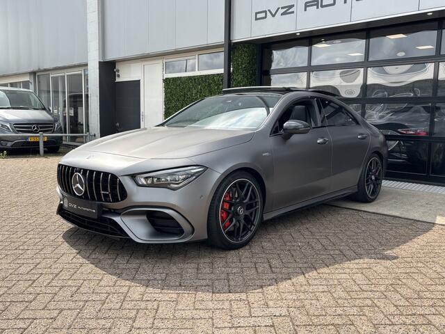 Mercedes-Benz CLA-KLASSE AMG 45 4MATIC+ Premium Plus | Pano | Schaalstoelen | Burmester | Mountain Grey Magno