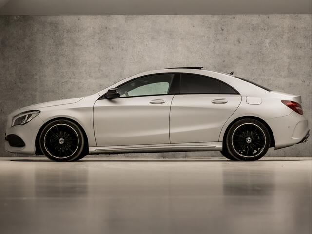 Mercedes-Benz CLA-KLASSE 180 AMG Sport Automaat (SCHUIFDAK, APPLE CARPLAY, GROOT NAVI, LEDER/ALCANTARA, STOELVERWARMING, SPORTSTOELEN, CRUISE, KEYLESS START, NIEUWSTAAT)