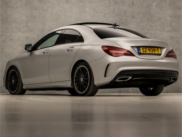 Mercedes-Benz CLA-KLASSE 180 AMG Sport Automaat (SCHUIFDAK, APPLE CARPLAY, GROOT NAVI, LEDER/ALCANTARA, STOELVERWARMING, SPORTSTOELEN, CRUISE, KEYLESS START, NIEUWSTAAT)
