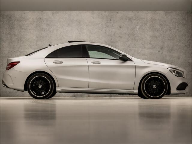 Mercedes-Benz CLA-KLASSE 180 AMG Sport Automaat (SCHUIFDAK, APPLE CARPLAY, GROOT NAVI, LEDER/ALCANTARA, STOELVERWARMING, SPORTSTOELEN, CRUISE, KEYLESS START, NIEUWSTAAT)