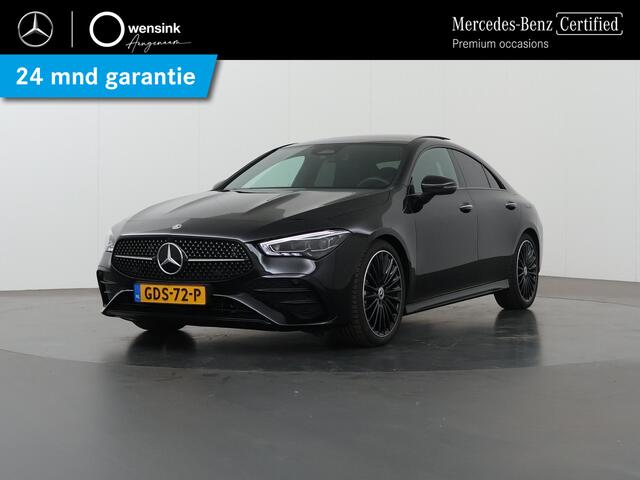 Mercedes-Benz CLA-KLASSE Coupé 180 AMG NIGHT Star Edition | Panoramadak | MultiBeam LED | Dodehoekassistent | Apple Carplay | Keyless Entry |