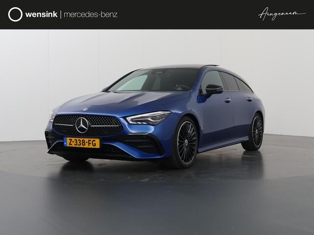 Mercedes-Benz CLA-KLASSE Shooting Brake 180 AMG Line | Night Pakket | Panoramadak | Sfeerverlichting | 19" multispaaks velgen | Trekhaak