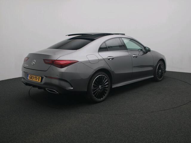 Mercedes-Benz CLA-KLASSE 250 e Star Edition AMG Line Plus AMG Line | Night Pakket | Panorama Schuif-Kanteldak | Memory voorstoelen | Sfeerverlichting | 19 Inch AMG Velgen. Inclusief 24 maanden MB Certified garantie voor Europa.