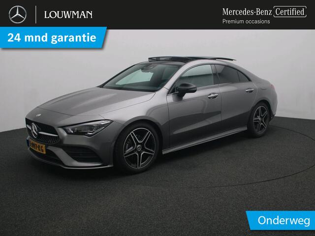 Mercedes-Benz CLA-KLASSE 180 AMG Nightpakket | Panoramadak | Memory | Keyless GO | Sfeerverlichting | Augmented Reality | Inclusief 24 maanden Mercedes-Benz Certified garantie voor Europa.