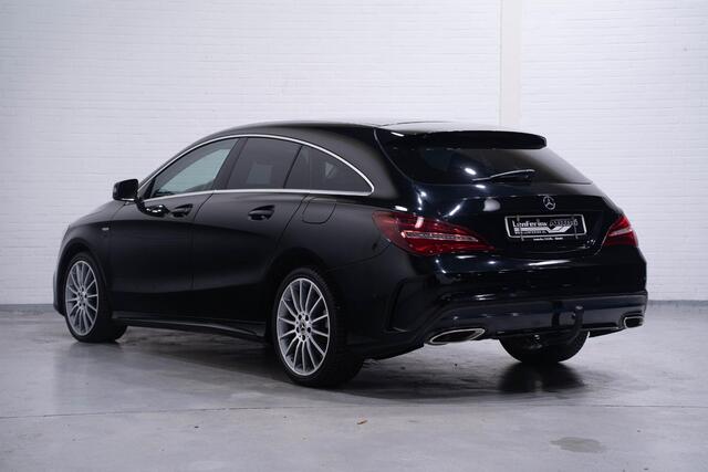 Mercedes-Benz CLA-KLASSE Shooting Brake 180 business Edition lederen bekleding navigatie PDC v+a sportstoelen stoelverwarming carbon inlegdelen led-high performance verlichting trekhaak 18"LMV private-glas cruise controle schakelflippers aan het stuur