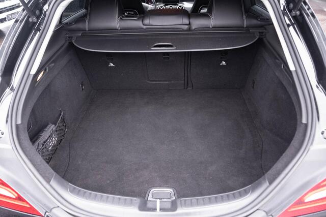 Mercedes-Benz CLA-KLASSE Shooting Brake 180 business Edition lederen bekleding navigatie PDC v+a sportstoelen stoelverwarming carbon inlegdelen led-high performance verlichting trekhaak 18"LMV private-glas cruise controle schakelflippers aan het stuur