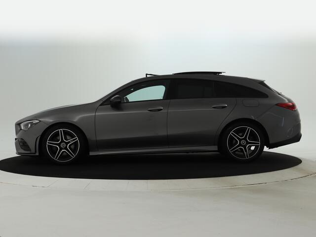 Mercedes-Benz CLA-KLASSE Shooting Brake 200 Business Solution AMG Panoramadak | 5 spaaks lichtmetalen velgen | elct. bed. voorstoelen met memory | parking support met camera achter | Inclusief 24 maanden MB Certified garantie voor Europa.