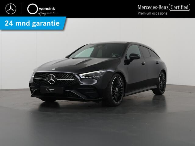 Mercedes-Benz CLA-KLASSE Shooting Brake 180 Business Solution AMG | Night Pakket | Panoramadak | 19" multispaaks velgen | 360 graden camera | Elekt. inklapbare trekhaak |