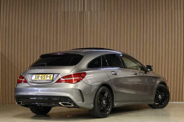 Mercedes-Benz CLA-KLASSE Shooting Brake 180 AMG | Panoramadak | Camera | Stoelverwarming | Navigatie | Bi-Xenon | Facelift | Trekhaak afneembaar | F1 Flippers | NAP Logisch | Nieuwe APK