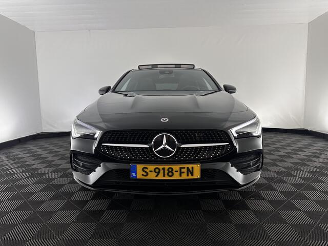 Mercedes-Benz CLA-KLASSE Shooting Brake 250 e AMG Line ( Plug-in ) (INCL.BTW) *PANO | LEATHER-MICROFIBRE | MULTIBEAM-LED | AMBIENT-LIGT | BLIND-SPOT | HEATED-SPORTSEATS | WIDE-SCREEN-DIGICOCKPIT | DAB+ | NAVI-FULLMAP | CAMERA | PRIVACY-GLASS | TOWBAR | 19''A