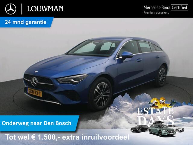 Mercedes-Benz CLA-KLASSE Shooting Brake 250 e Star Edition Trekhaak | Ledkoplampen | Distronic | Parkeerpakket met achteruitrijcamera | Stoelverwarming. Inclusief 48 maanden MB Certified garantie voor Europa.