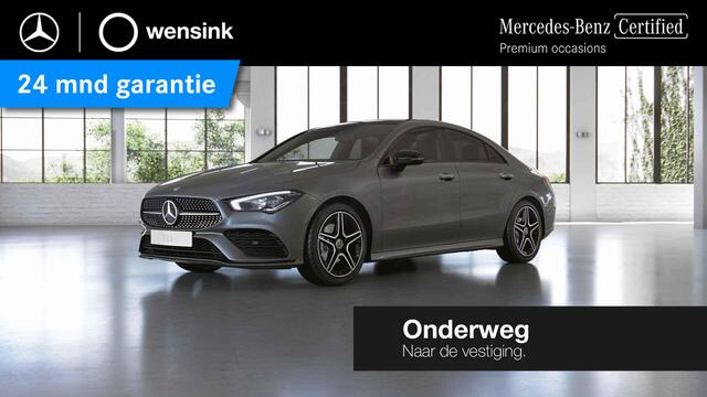 Mercedes-Benz CLA-KLASSE 180 AMG Line | Night | Panoramadak | Lederen bekleding | Widescreen | Sfeerverlichting | Stoelverwarming |