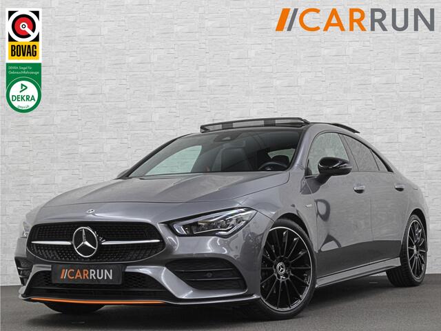 Mercedes-Benz CLA-KLASSE 180 Edition 1 AMG-Line | Panorama | Sfeerverlichting | Widescreen | Memory | Multi-Beam LED | Keyless-Go | 19 Inch | Stoelverwarming | Night-Pakket | Camera | Origineel NL | Nieuwe Banden & Onderhoudsbeurt |