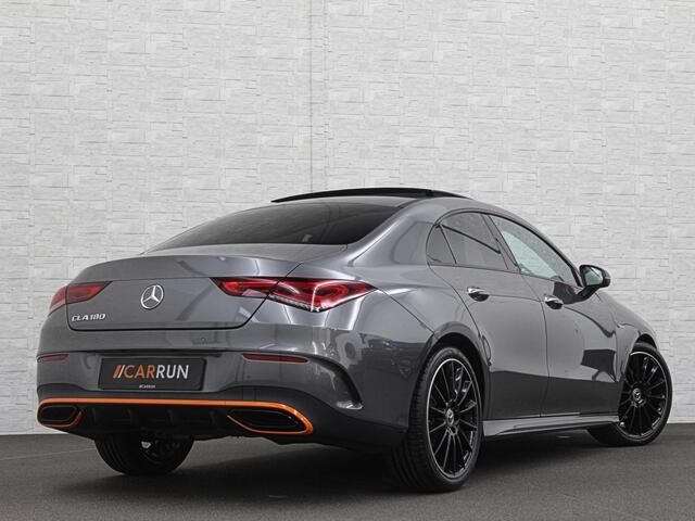 Mercedes-Benz CLA-KLASSE 180 Edition 1 AMG-Line | Panorama | Sfeerverlichting | Widescreen | Memory | Multi-Beam LED | Keyless-Go | 19 Inch | Stoelverwarming | Night-Pakket | Camera | Origineel NL | Nieuwe Banden & Onderhoudsbeurt |