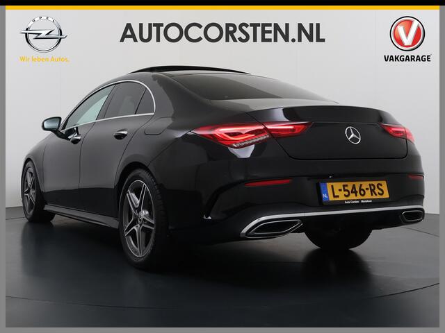 Mercedes-Benz CLA-KLASSE 180 Automaat AMG Business Solution Panoramadak Camera Widescreen cockpit Apple Carplay Android Auto Navi Pdc Cruise Control Stoelverwarming Privacy Glas Lmv Led DAB Licht en zichtpakket Premium pakket Dealeronderhouden 1e Eigenaar Origineel Nederlandse Au