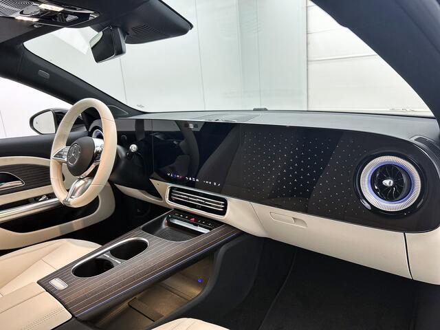 Mercedes-Benz CLA-KLASSE 200 Business Solution Luxury 58 kWh | Advanced Plus pakket | Winterpakket | Rijassistentiepakket Plus | Warmtewerend, donkergetint glas | Massagefunctie | Sierdelen openporig bruin eikenhout met aluminium lijnen | Vast panoramadak |