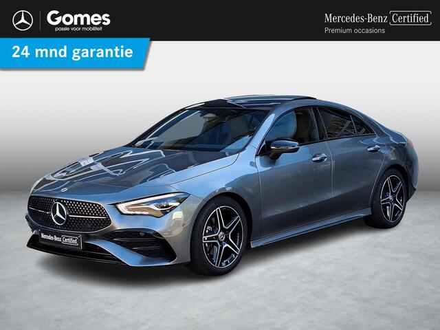 Mercedes-Benz CLA-KLASSE 180 Star Edition AMG | Night Pakket | Panoramadak | Bruin Interieur | Dodehoekassistent | Apple CarPlay | Android Auto | Sfeerverlichting | Stoelverwarming | Parkeersensoren | Achteruitrijcamera | Elektrisch Inklapbare Buitenspiegels