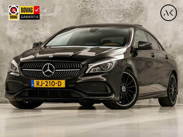Mercedes-Benz CLA-KLASSE 180 AMG Sport Automaat (PANORAMADAK, GROOT NAVI, BRUIN LEDER, CAMERA, STOELVERWARMING, SPORTSTOELEN, GETINT GLAS, DIAMOND GRILL, NIEUWE APK, NIEUWSTAAT)