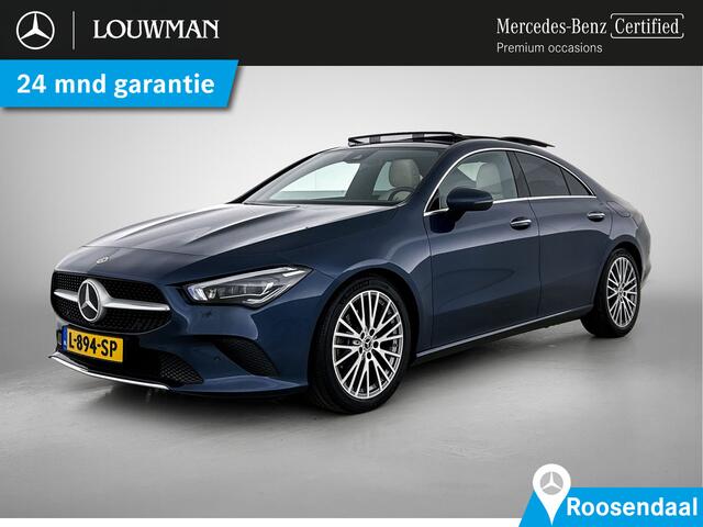 Mercedes-Benz CLA-KLASSE 200 Business Solution Luxury Premium Plus pakket | Panorama Schuif-Kanteldak | Sfeerverlichting | Memory stoelen | Ledkoplampen. Inclusief 24 maanden MB Certified garantie voor Europa.