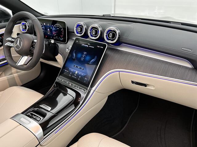 Mercedes-Benz CLE Cabriolet 180 AMG Line | Premium pakket | Winterpakket | Windschut | Stoelventilatie/- verwarming | Sierdelen lindehout | Middenconsole kunststof FIM met zwarte stippen |