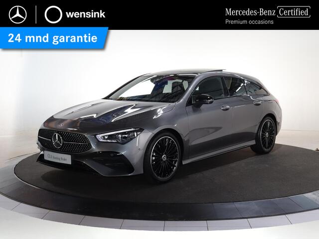 Mercedes-Benz Cla Shooting Brake 180 Business Solution AMG | Panoramaschuifdak | Premium plus | Night pakket | Multispaaks velgen | Head-up display | Dodehoekassistent | 360° camera | Stoelverwarming |