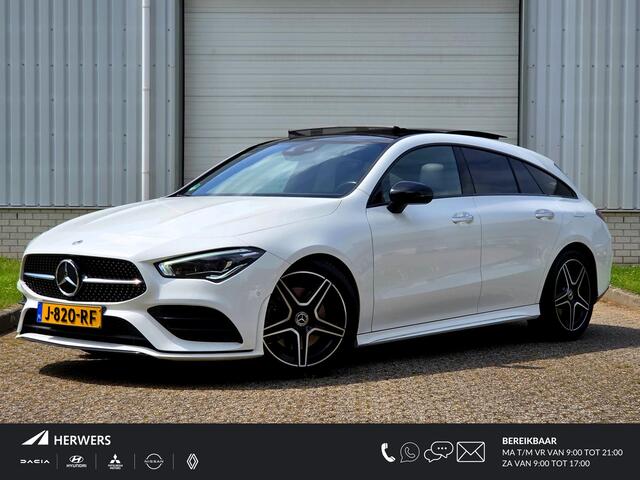 Mercedes-Benz Cla Shooting Brake 200 Business Solution AMG / Schuif- en Kantel Dak / Apple Carplay & Android Auto / Elektrisch Verstelbare Stoelen / Stoelverwarming / Elektrische Achterklep / Trekhaak /