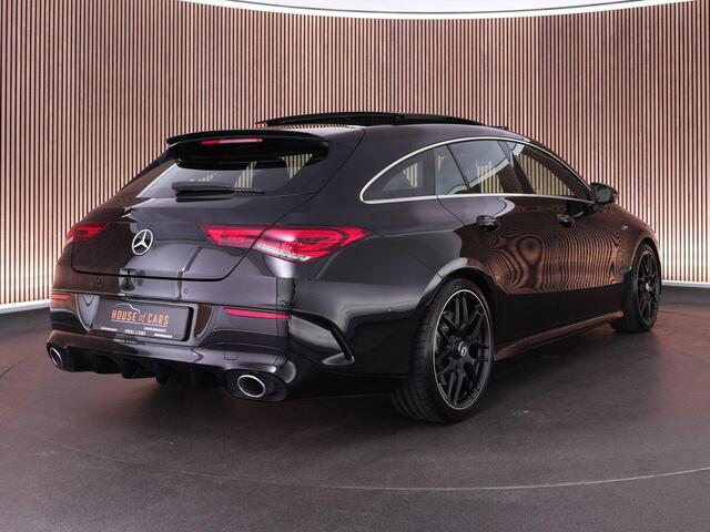 Mercedes-Benz Cla Shooting Brake 35 AMG 306pk 4MATIC Premium Plus |panoramak|Burmester|memory|leder|stoelverwarming|19" LMV|blind spot|sfeer verlichting|parkeercamera|