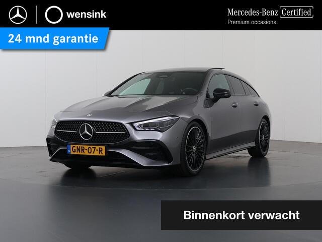 Mercedes-Benz Cla Shooting Brake 180 Star Edition AMG Line | Night | Panoramadak | Memory | Multispaaks lichtmetalen velgen | Sfeerverlichting |