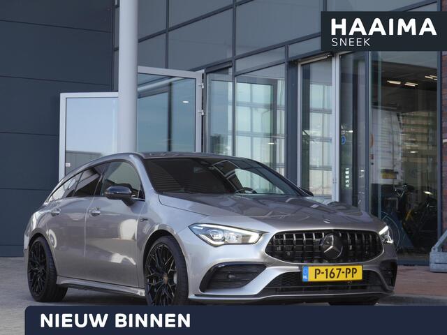 Mercedes-Benz Cla Shooting Brake AMG 35 4MATIC Premium | 300PK | Automaat | Elektrisch bedienbare achterklep | Rondom camera | 19 inch Concaver velgen | Stoelverwarming | Digitaal instrumentenpaneel