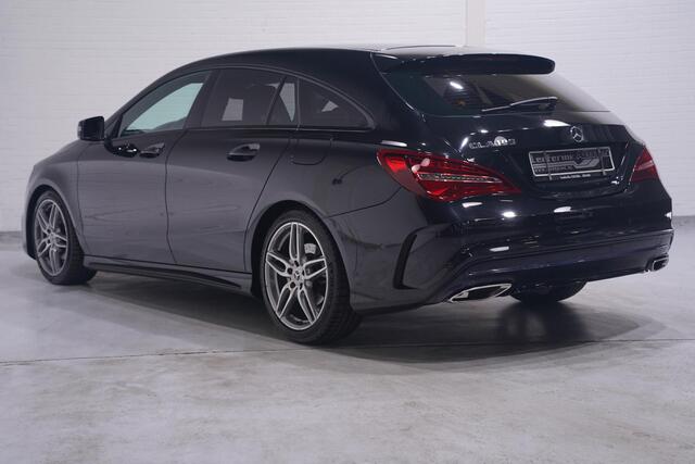 Mercedes-Benz Cla Shooting Brake 180 Business Solution AMG NL-auto NAP navigatie half lederen sportstoelen 18"-lmv apple-carplay led-verlichting PDC v+a schakelflippers aan het stuur cruise-controle private-glas Climatic bleutooth stoel-verwarming