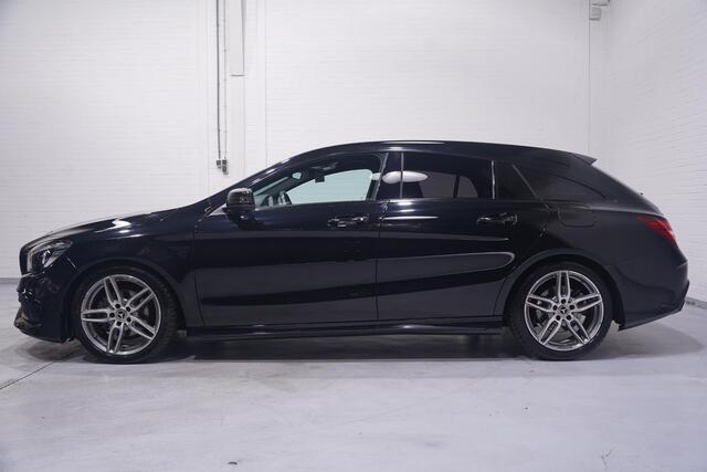 Mercedes-Benz Cla Shooting Brake 180 Business Solution AMG NL-auto NAP navigatie half lederen sportstoelen 18"-lmv apple-carplay led-verlichting PDC v+a schakelflippers aan het stuur cruise-controle private-glas Climatic bleutooth stoel-verwarming