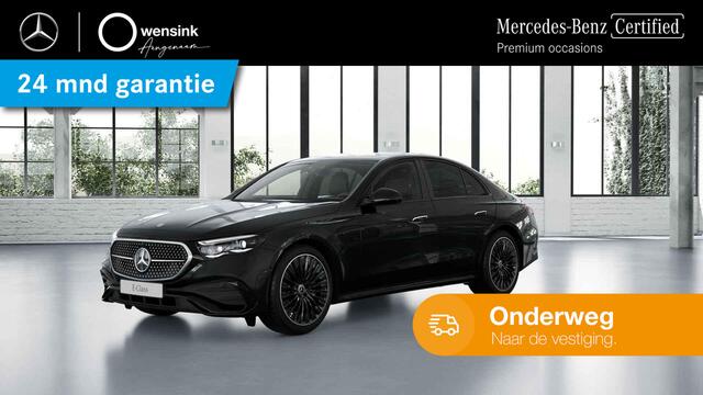 Mercedes-Benz E-KLASSE 300 e AMG Line | Night | Panoramadak | Hyperscreen | Agility Control | 20" lichtmetalen velgen | Trekhaak | Burmester | Stoelventilatie | Lederen bekleding |