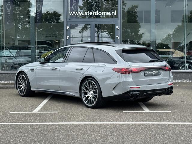 Mercedes-Benz E-KLASSE AMG 53 4MATIC+ I Hyperscreen I AMG Kuipstoelen I 360 camera I Meesturende achteras | Keyless go | Lichtpakket | Rijassistentiepakket | AMG-nightpakket | Luchtvering | Panormadak | Memorypakket | Distronic |