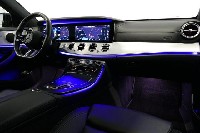 Mercedes-Benz E-KLASSE 200 AMG Line / Orig. Nederlands (facelift) / E63 AMG Diffuser / Panamericana Grill / Panoramadak / Elektr. verstelbare voorstoelen (deels) / Ambienteverlichting / Multibeam LED / Apple Carplay - Android Auto / Stoelverwarming / 20'' LMV / Rondomzichtcamer