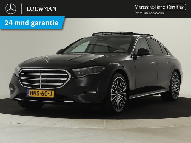 Mercedes-Benz E-KLASSE 300 e Exclusive Plug-In Hybride | Panorama Schuif/kanteldak | MBUX Superscreen | Leder pakket | Burmester Sound | 20 Inch AMG Velgen | Digital light | PREMIUM pakket | Stoelverwarming-ventilatie | Inclusief 24 maanden MB Certified garantie voor Europa.