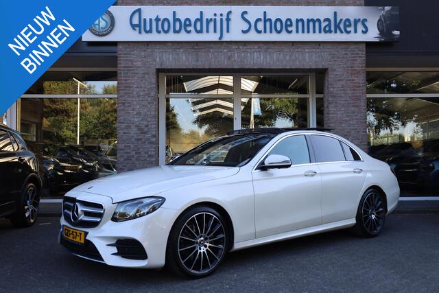 Mercedes-Benz E-KLASSE 250 Premium Plus AMG-LINE PANO LEER HUD CARPLAY 360-CAMERA SFEERVERL. BURMESTER STOELVERW. 20"AMG-LMV ZWARTE-HEMEL ENZ.